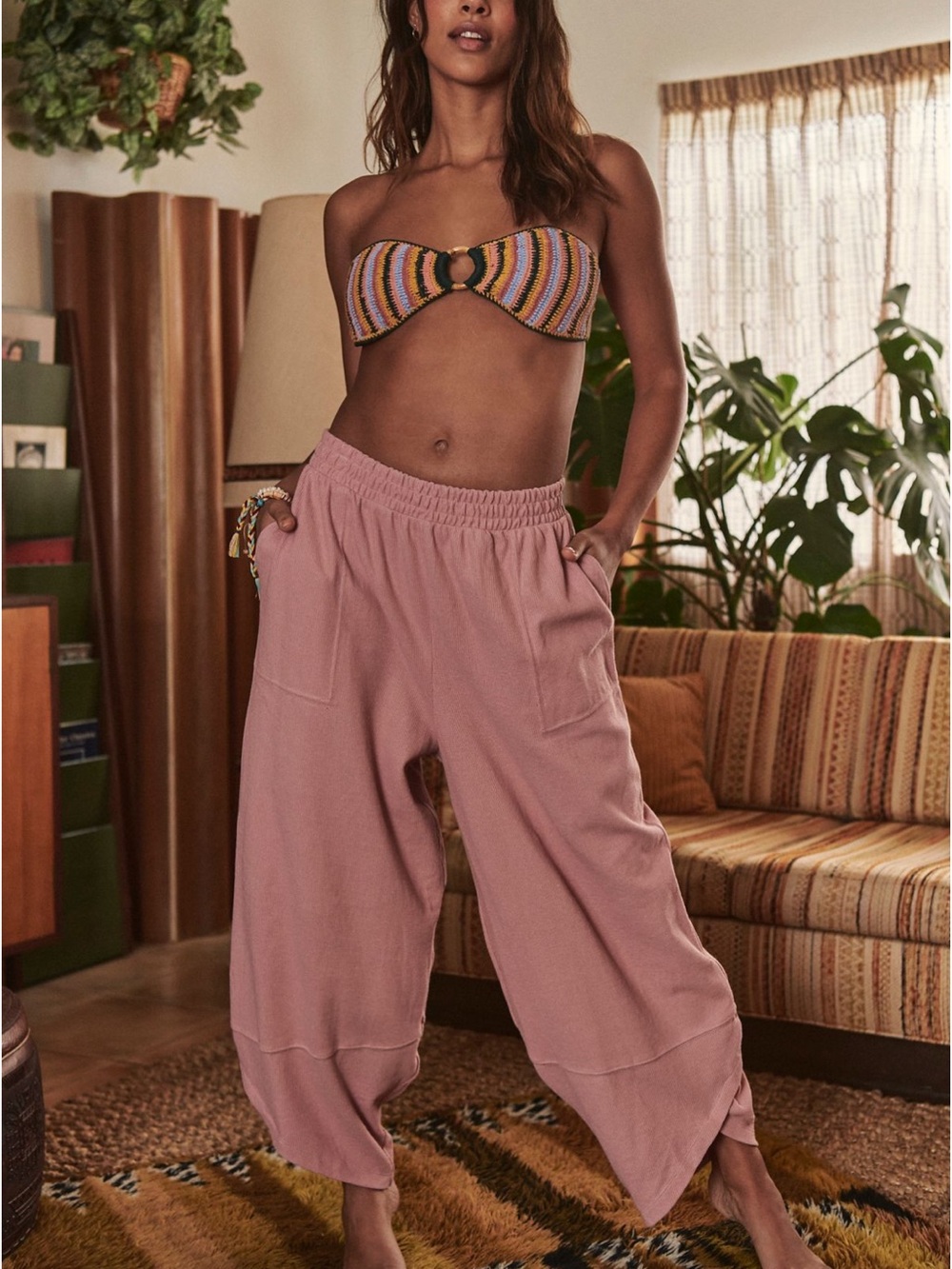 Free People Leo Trousers Lilac Wine